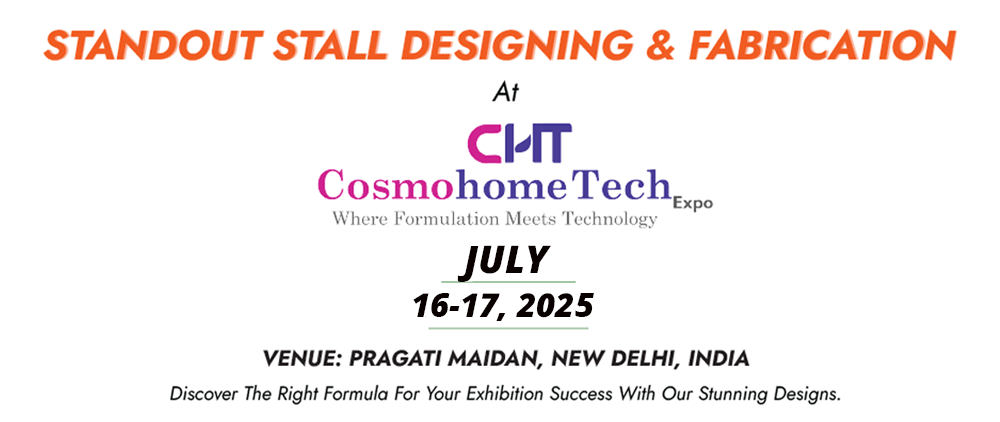 Stand, booth & stall design services for Cosmohome tech Exhibition